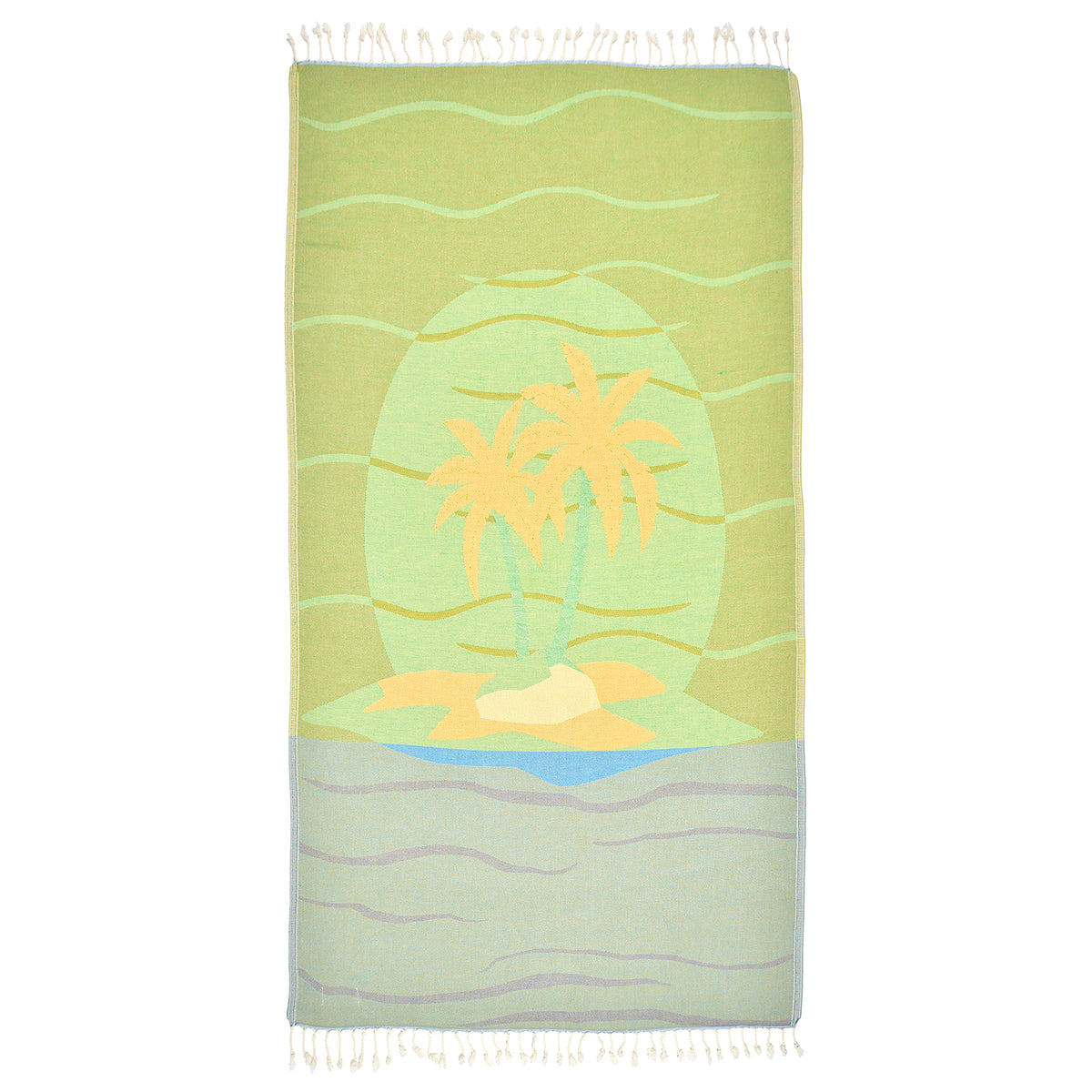 Exclusive Sandy Island Peshtemal Pure Cotton Beach Towel