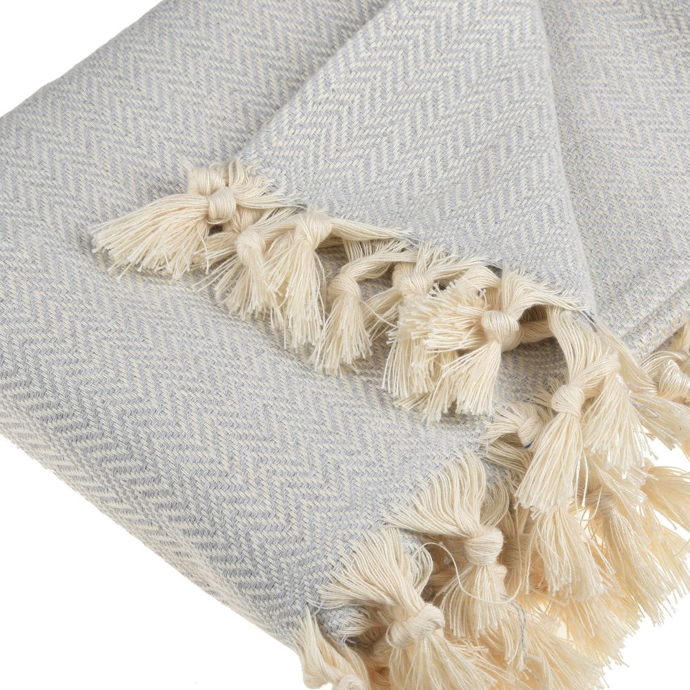 Zigzag Throw Blanket Pure Cotton 72